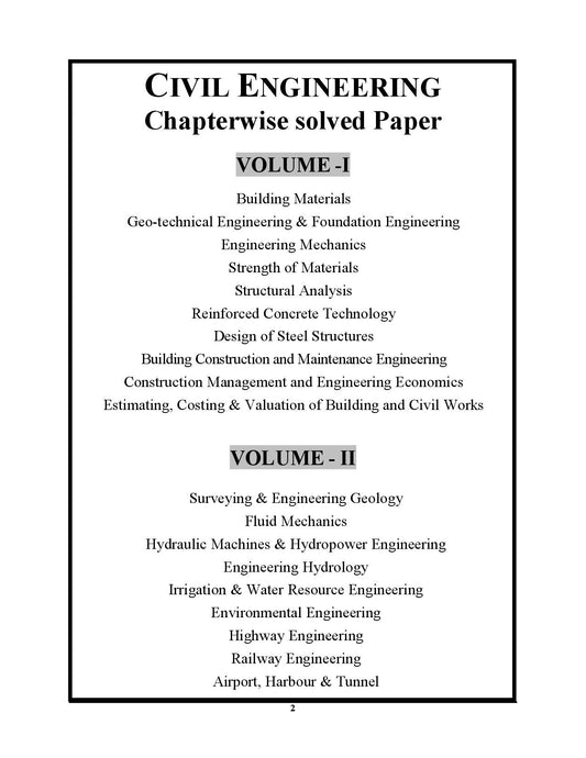 UPPSC State PSC AE Civil Engineering (English Medium) Chapter-Wise Solved Papers Exam Planner Vol.1