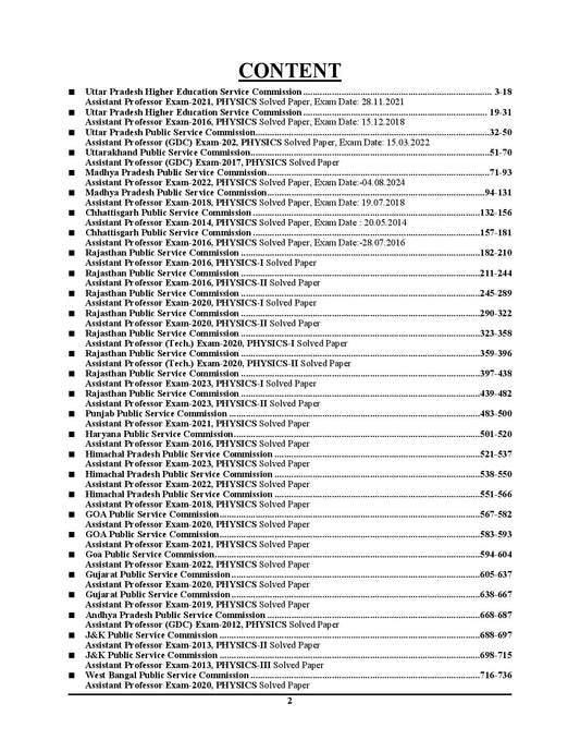 Assistant Professor Physics (English Medium) 30 Sets Solved Papers 2025-26