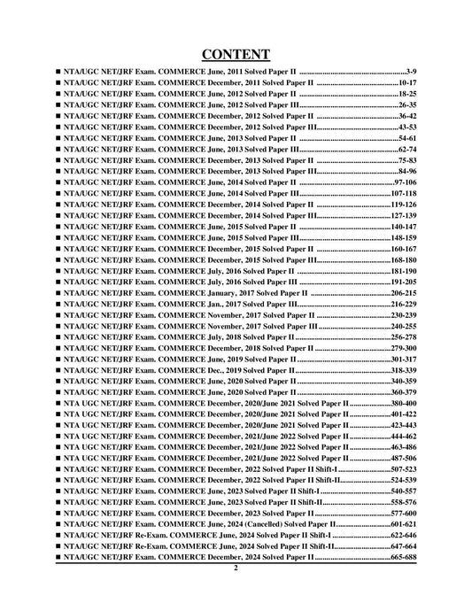 UGC NET Commerce Solved Papers 2025 English Medium