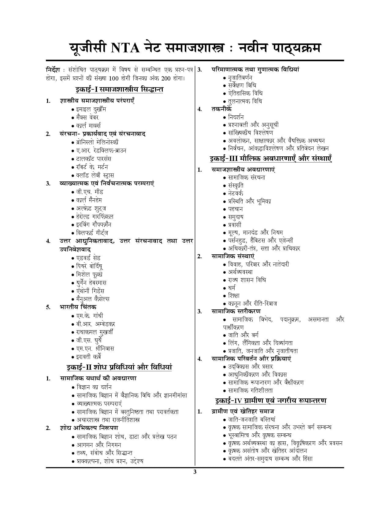 UGC NET JRF Sociology Solved Papers 2025-26 Hindi Medium