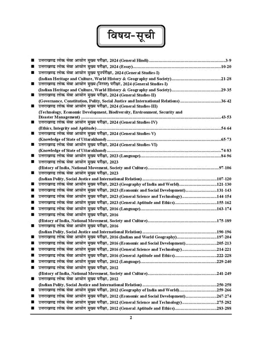 UKPSC Mains Descriptive Compulsory Solved Papers 2025-26 Hindi Medium