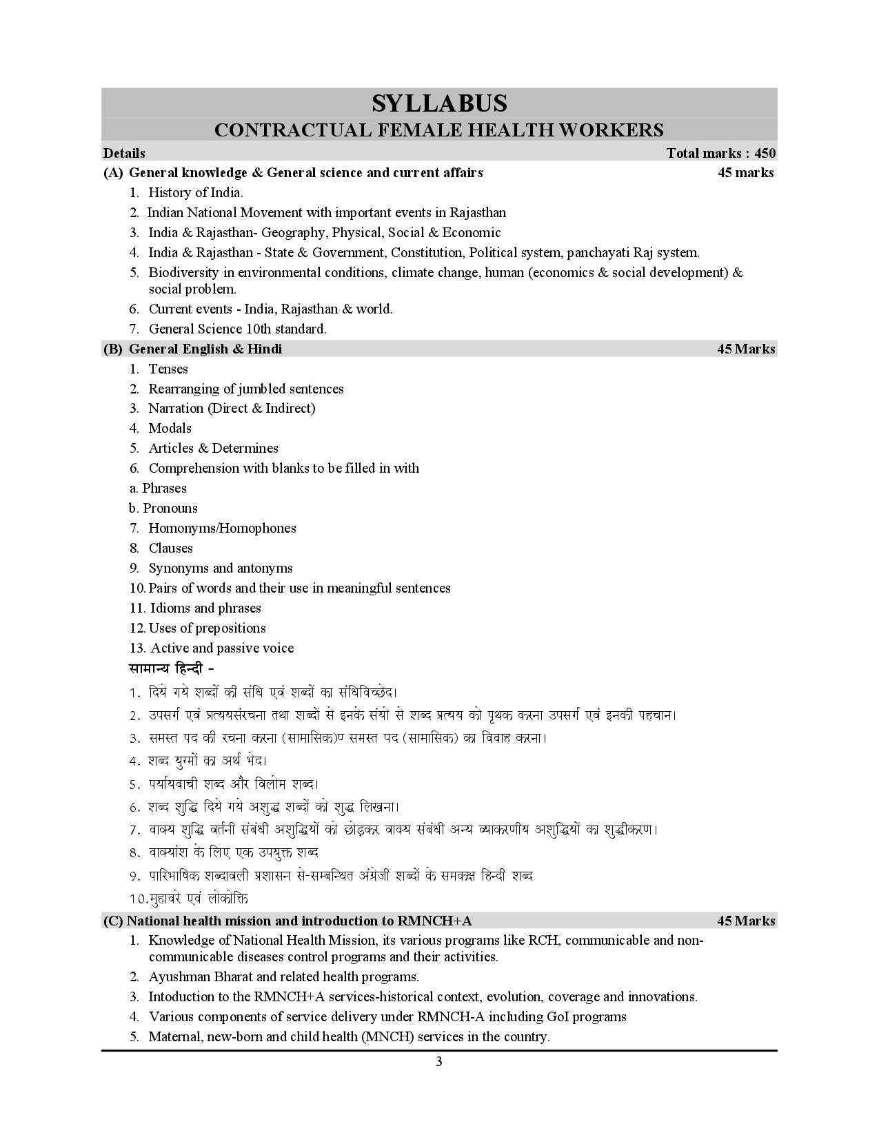 RSSB FHW Solved Papers & Practice Book Hindi Medium 2025-26