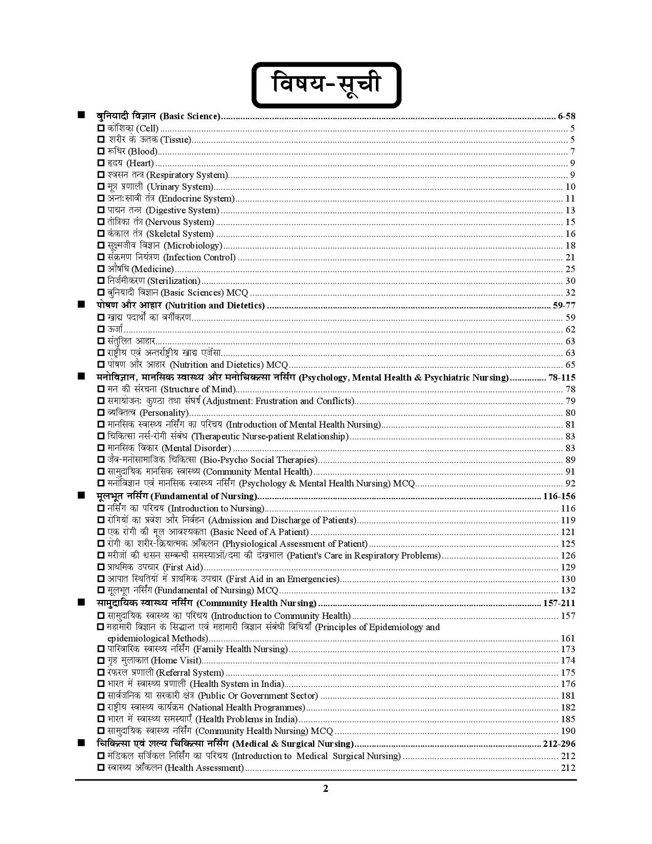 BTSC Staff Nurse Chapterwise Study Material & Question Bank 2025-26 Hindi Medium