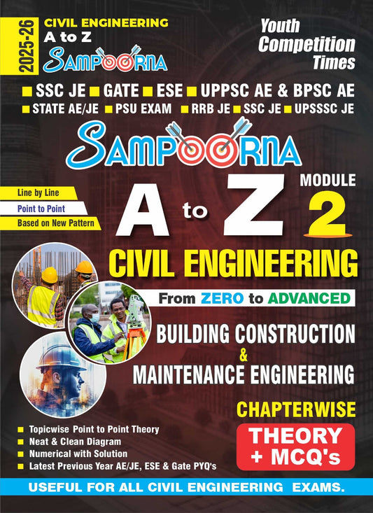 Civil Engineering Bulding Construction & Maintenance Engineering Vol-2 Theory & MCQs Engineering