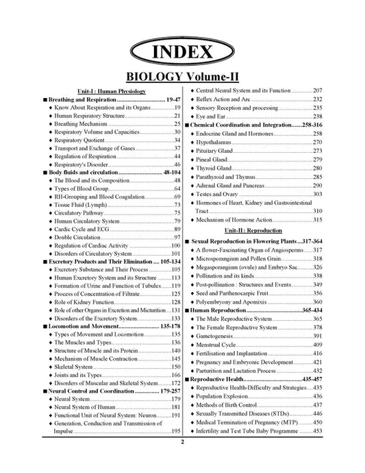 OBJECTIVE BIOLOGY 50,000 MCQ's CHAPTERWISE & SUBCHAPTERWISE VOLUME-2 (ENGLISH MEDIUM)