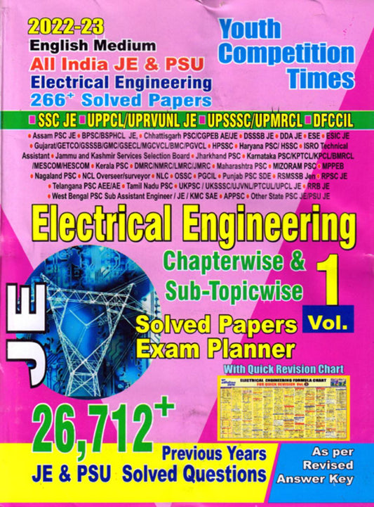 ALL INDIA JE & PSU ELECTRICAL ENGINEERING 266+ SOLVED PAPERS ENGLISH MEDIUM 2022-23