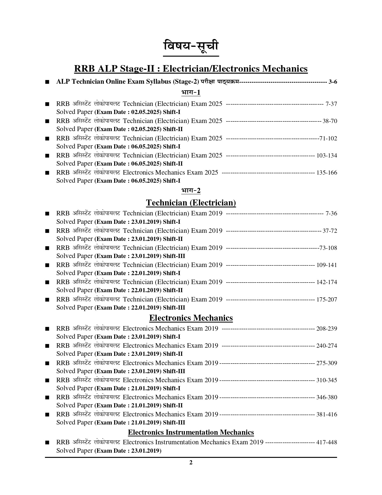 RRB Assistant Loco Pilot (ALP) Stage-II: Part A & B ITI Trade Electrical Group Solved Papers 2025
