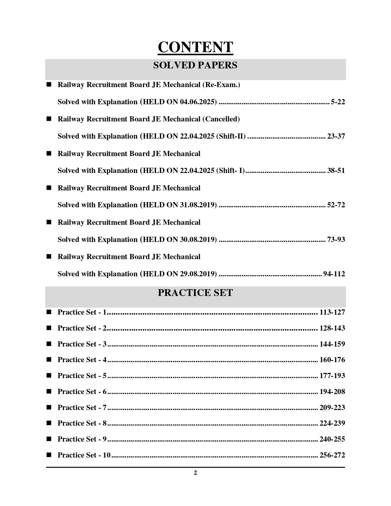 RRB JE Stage-II Mechanical & Allied Engineering Solved Papers & Practice Book in English