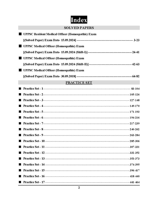 English & Hindi Medium_UPPSC HOMEOPATHIC MEDICAL OFFICER Solved Papers & Practice Book - 2026-27