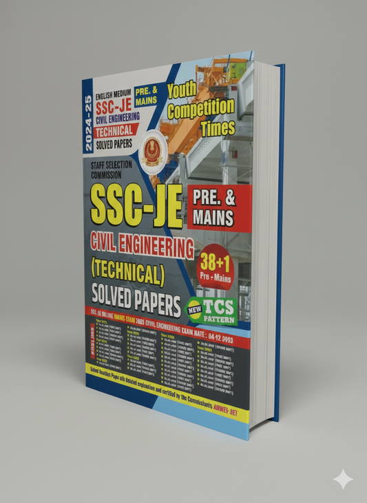 SSC-JE CIVIL ENGINEERING TECHNICAL SOLVED PAPERS (38+1 PRE. & MAINS) ENGLISH MEDIUM 2025-26
