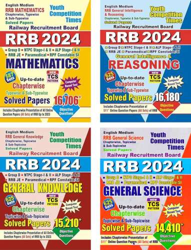 RRB 2024 Solved Papers Set – 62,000+ TCS Pattern Objective Questions (Maths, Reasoning, GS, GK)