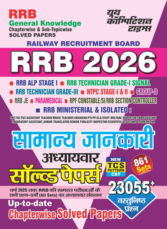 GENERAL KNOWLEDGE CHAPTERWISE & SUB-TOPICWISE SOLVED PAPERS (HINDI MEDIUM) 2026