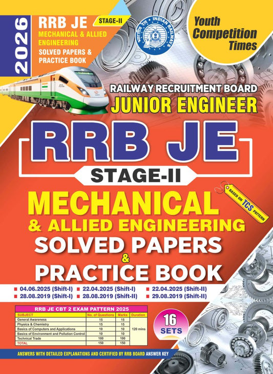 RRB JE Stage-II Mechanical & Allied Engineering Solved Papers & Practice Book in English