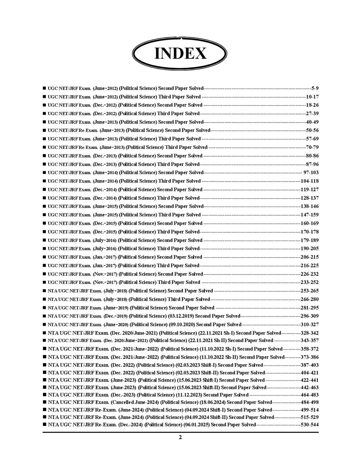 UGC Net Political Science Previous years solved paper 2025 English MediumMedium POD