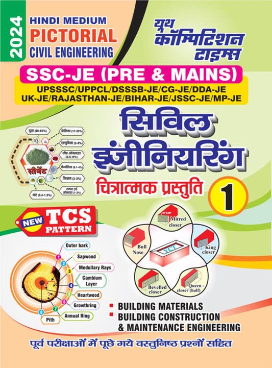 Pictorial Civil Engineering SSC_JE (PRE& MAINS) TCS Pattern Hindi Medium Volume I-VII 2024 Combo Pack (Set of 7 Books)