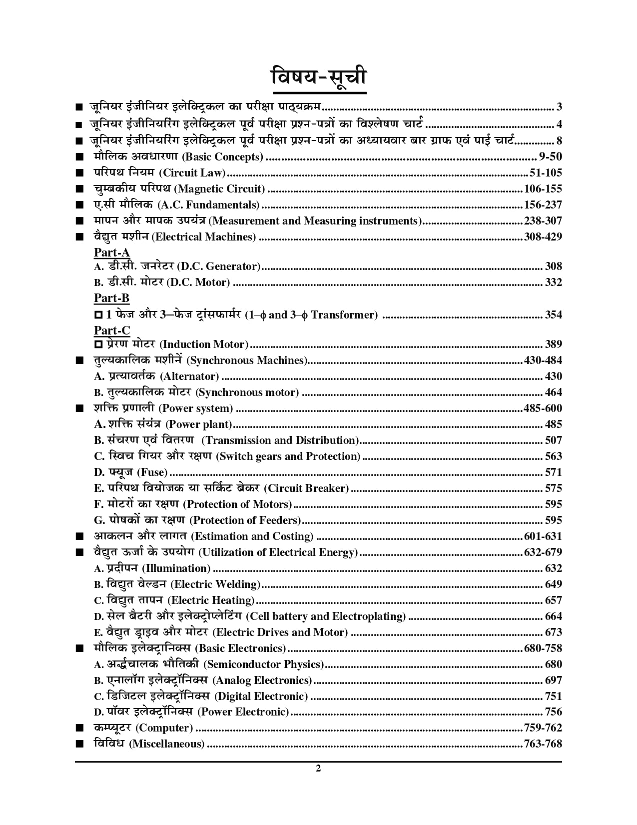 RRB Junior Engineer (JE) Stage-II Electrical & Allied Engineering Hindi Medium