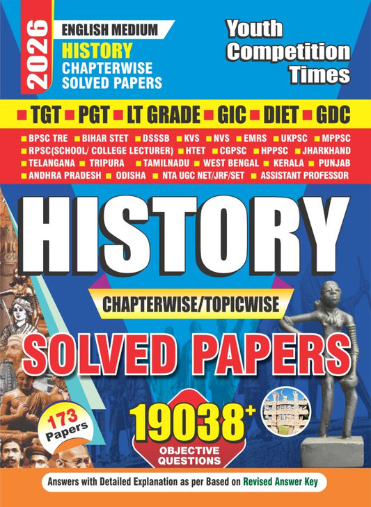 TGT/PGT History Chapterwise Topicwise Solved Papers 2026