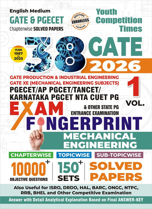 Gate & PGECET Fingerprint Vol-1 Mechanical Engineering Chapterwise Solved Papers 2026 English Medium