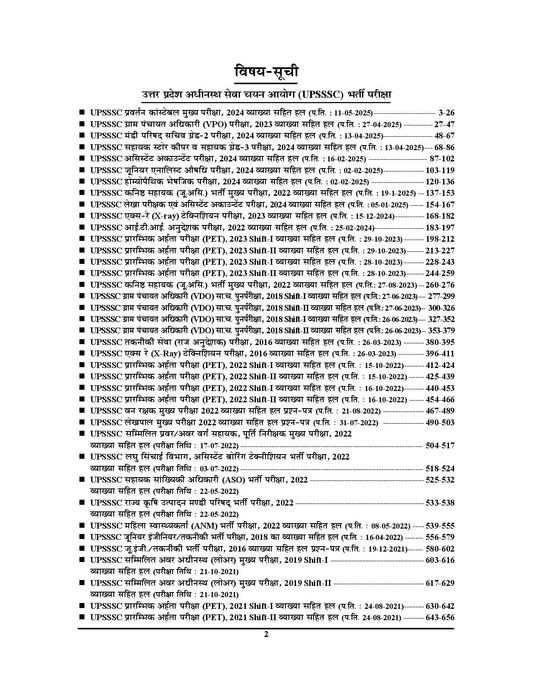 UPSSSC Previous Year Solved Papers 2021 Till Up To Date 2026 Hindi Medium