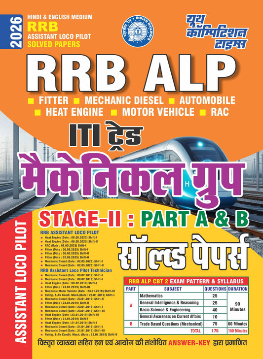 RRB ALP ITI Mechanical Group Solved Papers 2026
