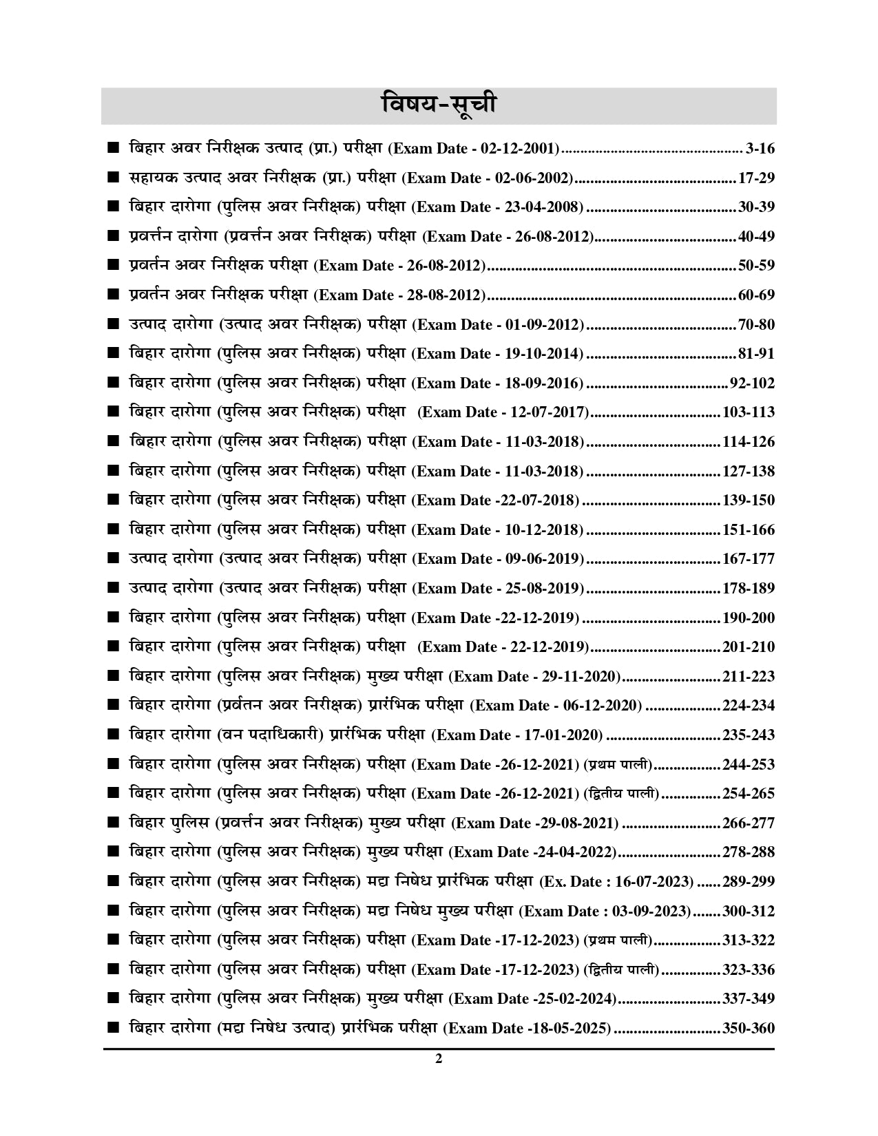 Bihar SI 31 SETS SOLVED PAPERS 2001-2025