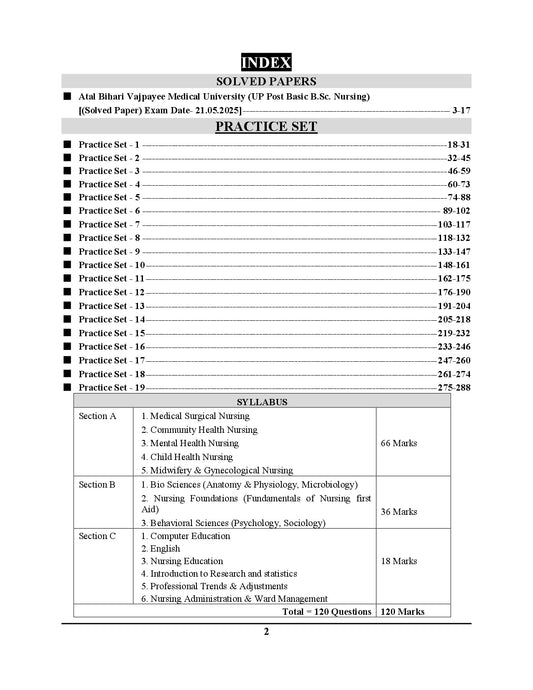 English Medium_ABVMU PB B.Sc. Solved Papers & Practice Book (21 Sets) - 2026-27