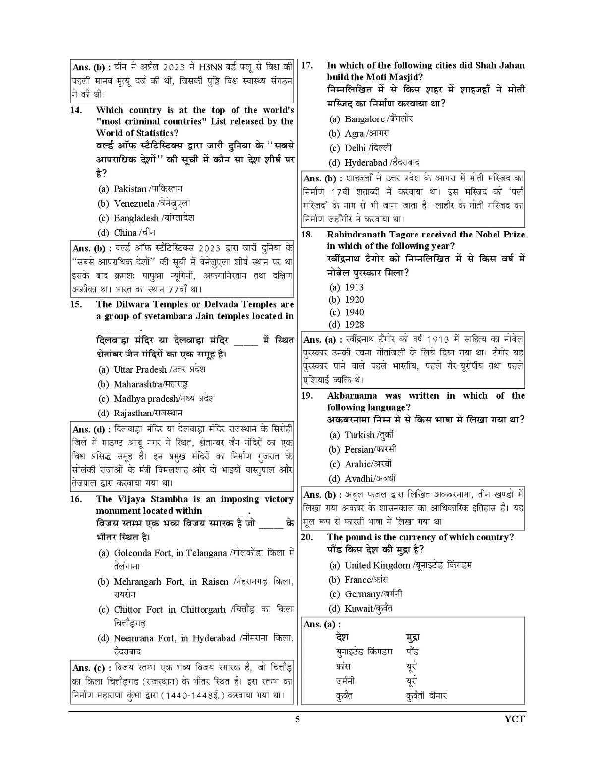 Van Rakshak Paper Pattern MPESB - Van Rakshak & Kshetra Rakshak (Karyapalik) Van Vibhag, Jail Pr ...