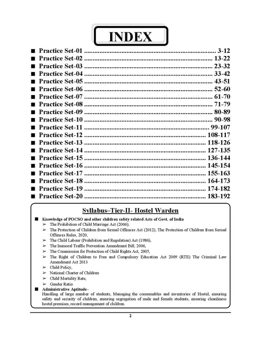 English Medium_EMRS TIER-II Hostel Warden (Mains) Objective + Descriptive Practice Book (20 Sets) - 2026