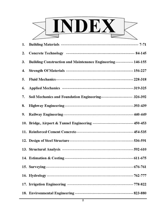 English Medium- SSC JE Civil Engineering (SSC-JE 2027) Chapterwise Solved Papers (65 Papers 6375 Objective Questions) - 2026-27