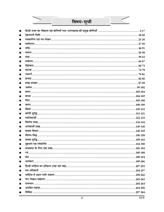 UTTARAKHAND GENERAL HINDI (Vastunishtha) Chapter-wise Study Material & Objective Questions - 2026-27