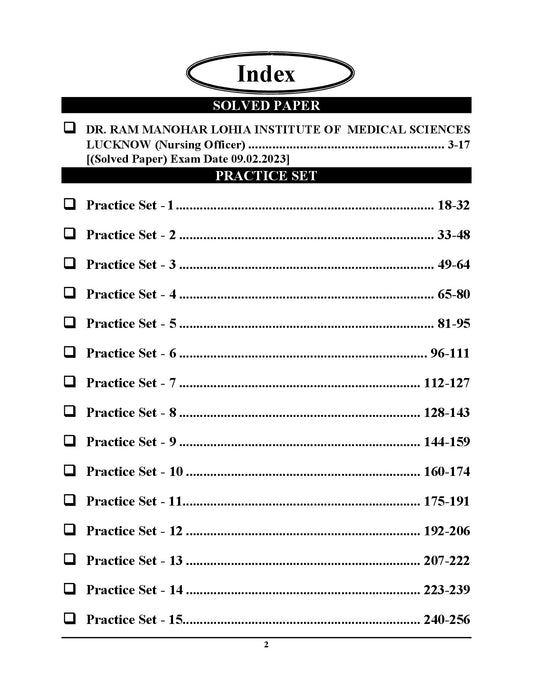 English Medium_Nursing Officer Solved Papers & Practice Book (RML) 16 Sets - 2026