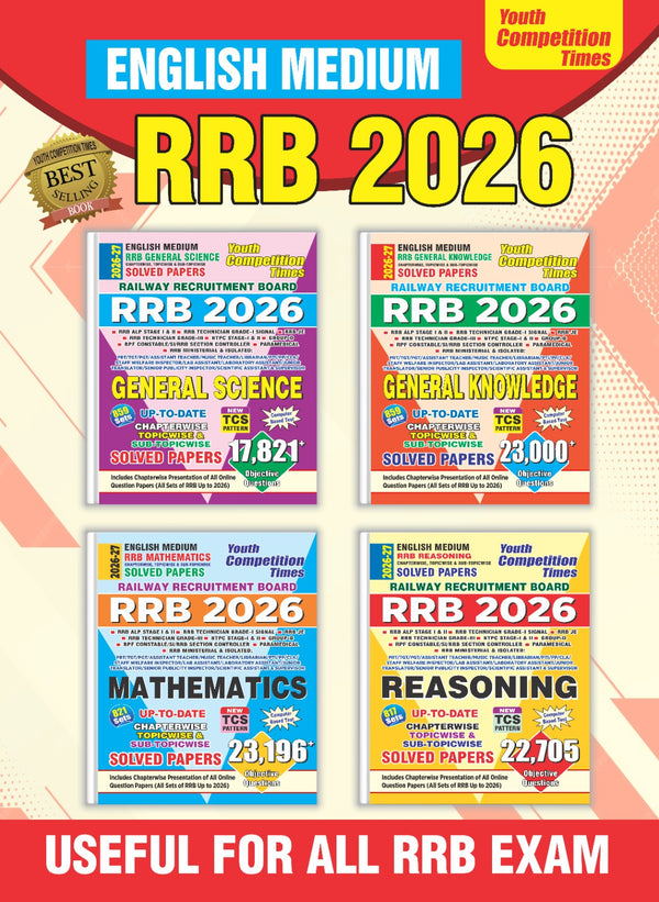 COMBO of 4 BOOKS - English Medium_RRB Gen Science (859 Sets) + RRB Gen ...
