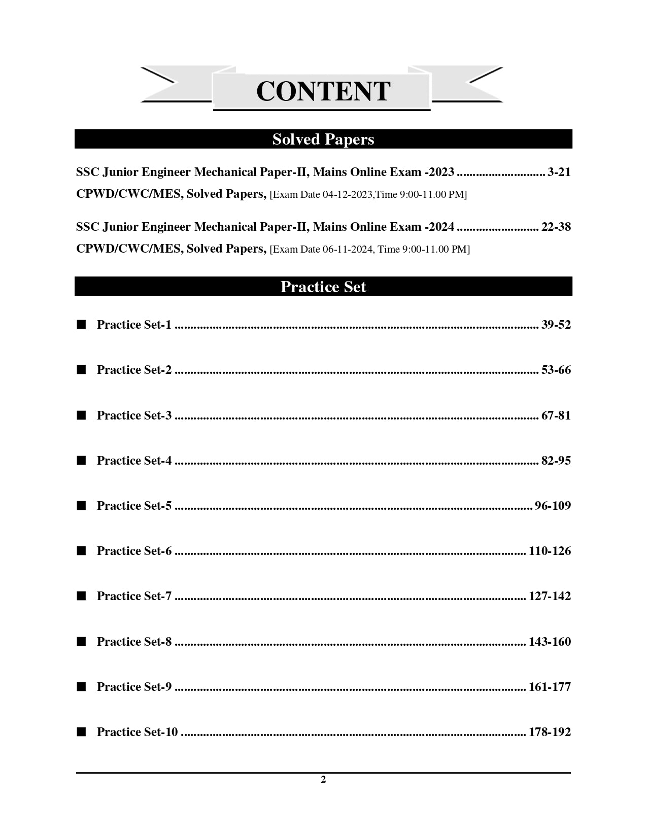 SSC JE Mains Mechanical Engineering Solved Papers And Practice Book 2025