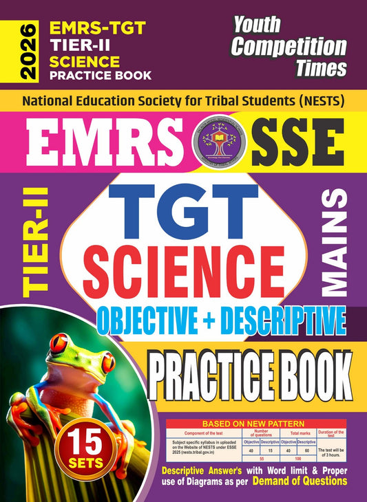 EMRS-TGT TIER-II SCIENCE Practice Book (Objective+Descriptive) Practice Book (15 Sets) - 2026