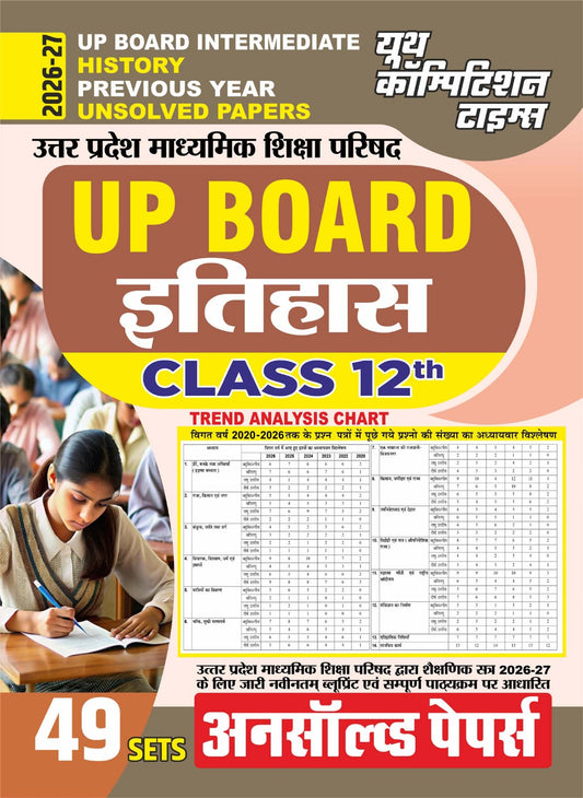 (Hindi Medium) UP Board Intermediate (Class 12th) History Previous Year (49 Sets) Unsolved Papers - 2026-27